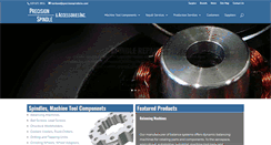Desktop Screenshot of precisionspindleinc.com